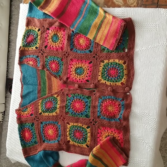 Sweaters - Crochet cardigan